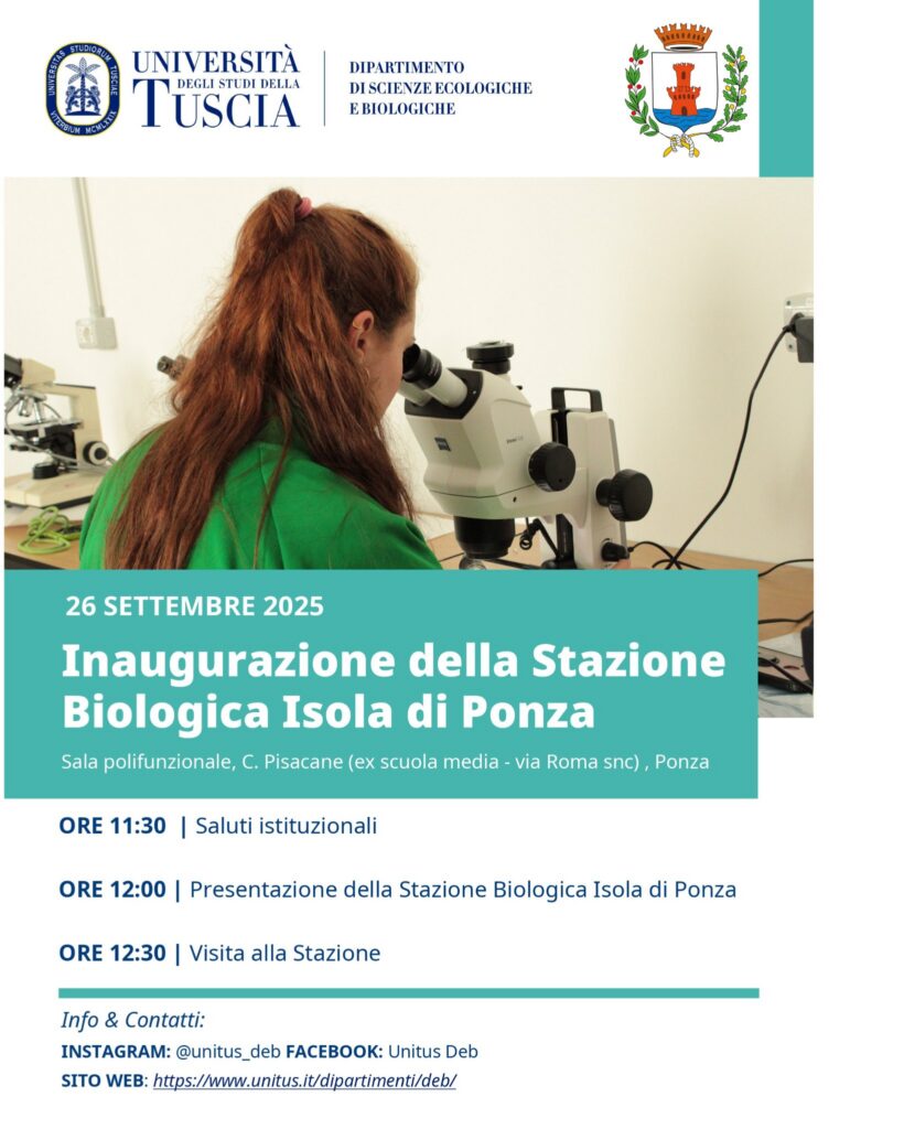ponza-biologia-820x1024 Ponza celebra la scienza: inaugurazione della Stazione Biologica e Notte Europea dei Ricercatori